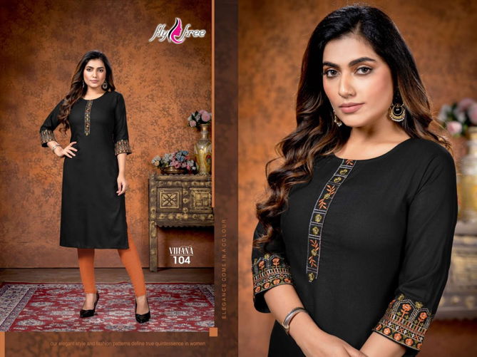 Fly Free Vihana New exclusive Wear Designer Rayon Kurti Collection